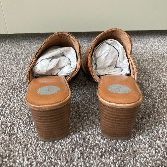 Brown Woven Slide Sandals - Picture 2 of 5